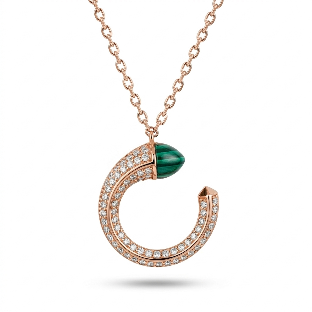 925 Silver Verdant Halo Necklace | TOSHINI