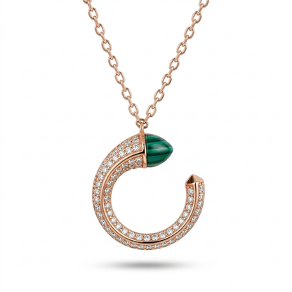 925 Silver Verdant Halo Necklace | TOSHINI