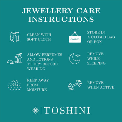 925 Sterling Silver Pavé Heart Drop Necklace for Women | TOSHINI