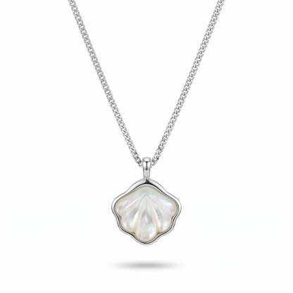 Hallmarked 925 Sterling Silver Pearl Blossom Necklace