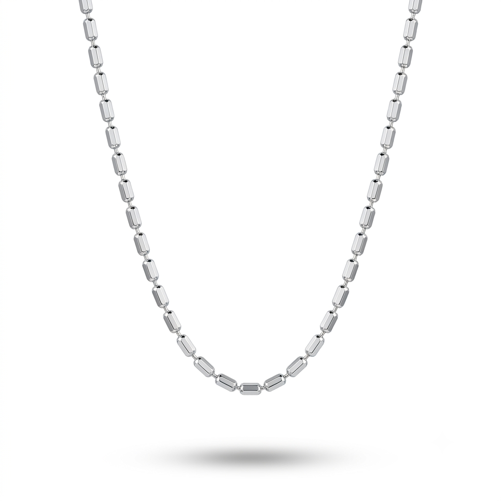 925 Sterling Silver Minimalist Link Chain Necklace for Women | TOSHINI