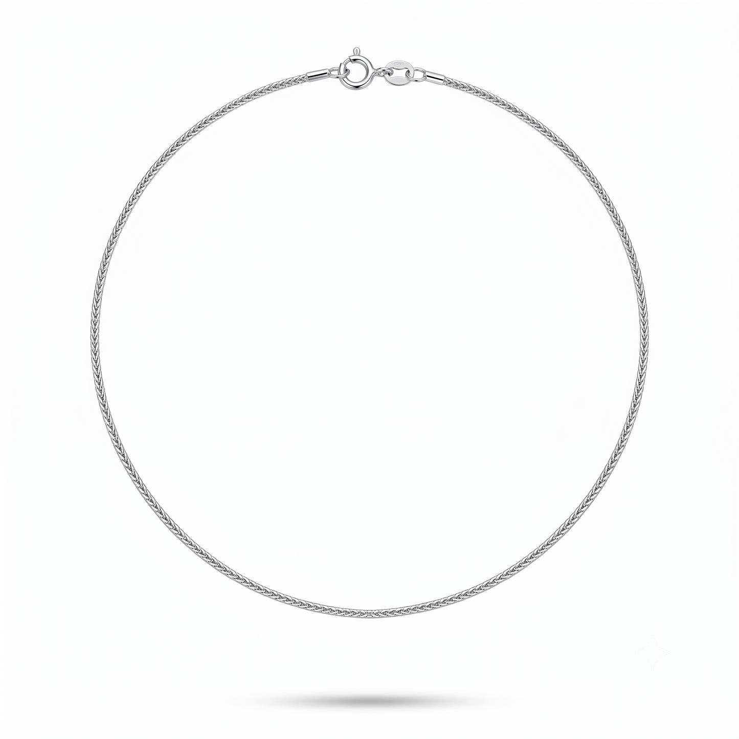 925 Sterling Silver Herringbone Chain Necklace for Women | TOSHINI