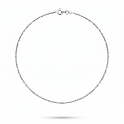 925 Sterling Silver Herringbone Chain Necklace for Women | TOSHINI