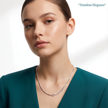 925 Sterling Silver Box Chain Necklace for Women | Minimal Everyday Chain | TOSHINI