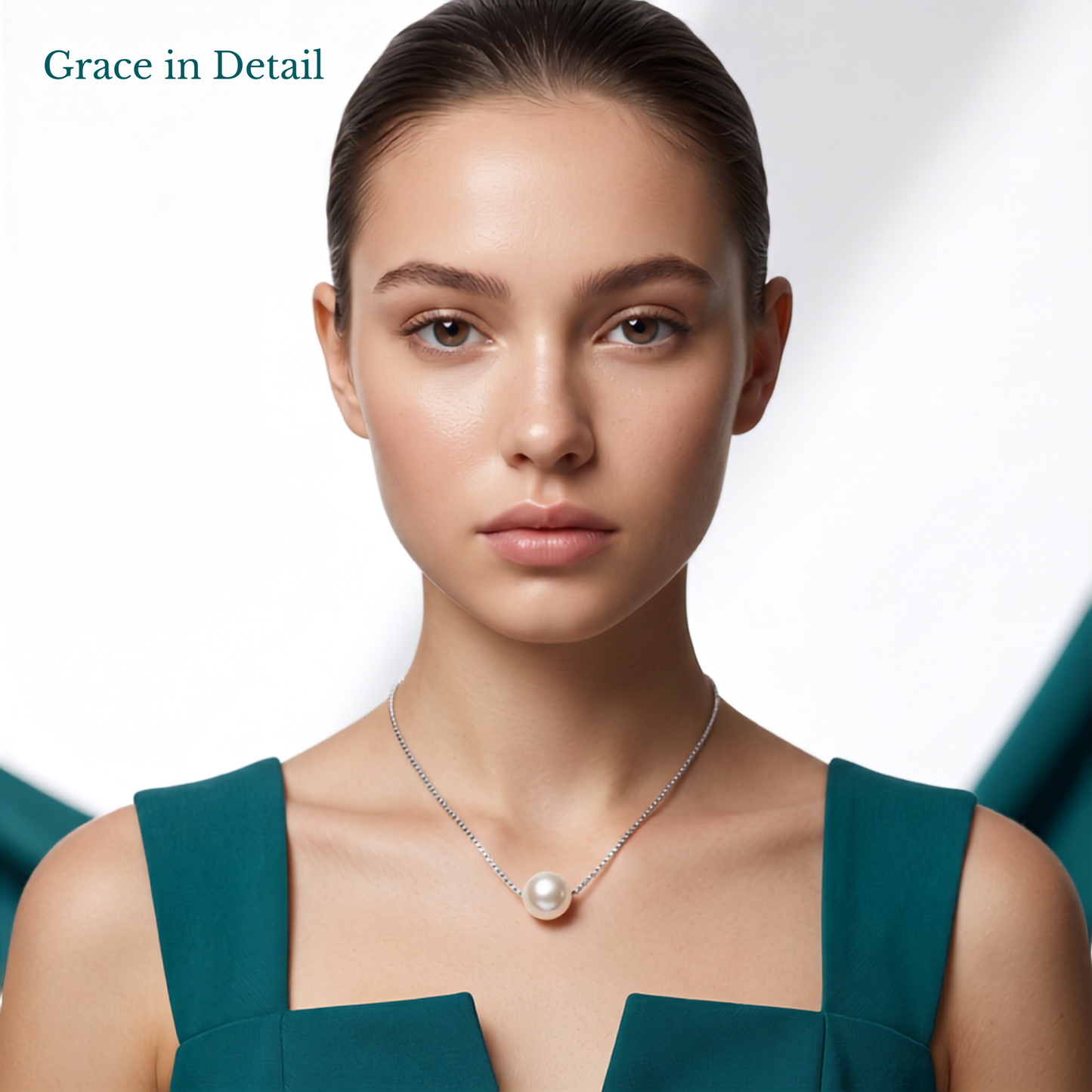 925 Sterling Silver Classic Pearl Pendant Necklace for Women | TOSHINI